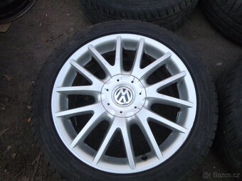 4x orig. alu vw (5x112) letní pneu 225/45 r17 - 2