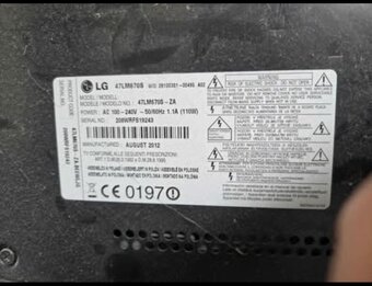 Televize LG model 47LM67OS - ZA. úhlopříčka 120 cm - 2