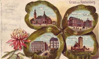 Vzácné sběratelské pohlednice koláže budoucnosti / original - 2