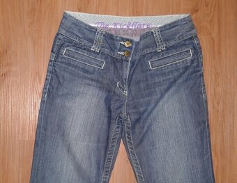 Designové džíny na vysokou štíhlou postavu, vel.38, zn. Next - 2