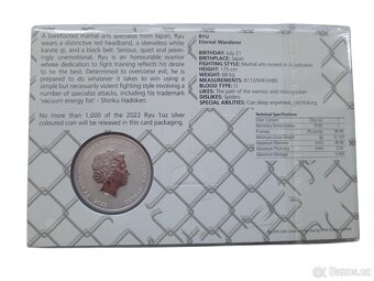 Stříbrná mince 1 OZ Street Fighter 2022 - 2