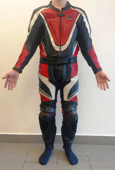 Dvoudílná kožená moto kombinéza Padana, vel. 48 - 2