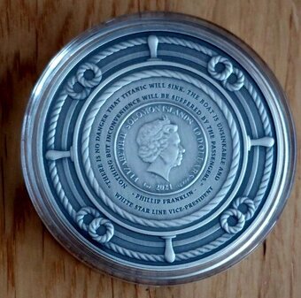 RMS Titanic 35th Anniversary 3 oz Silver Coin Solomon Island - 2