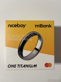 Platební prsten ONE Titanium Silver S12 - 2