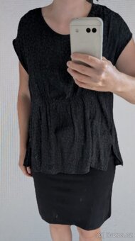 Těhotenské a kojicí šaty M - 2