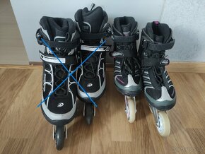 kolečkové brusle ROLLERBLADE vel. 45 nebo dámské vel. 38 - 2