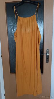 Horčicově žluté šaty H&M, vel. XXL - 2