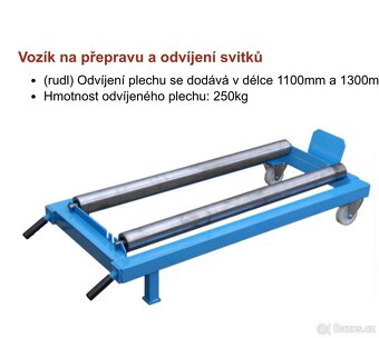 Klempířská ohýbačka Satach + příslušenství - 2
