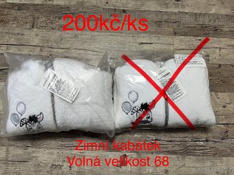 New Baby dětský zimní kabát s kapucí Zebra bílá - 2