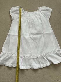Bílé letní šatičky zn. H&M vel. 2-3 roky - 2