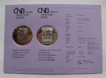 200 Kč - 2004, Bible Kralická, BK, ČNB - 2