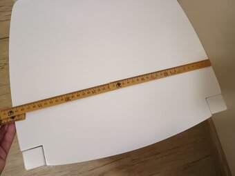 Bílá dřevěná jídelní židle - 2