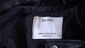 Dámská kožená bunda Bershka. Velmi krásná. Velikost M. - 2