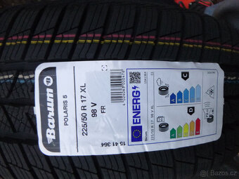 2x nové nejeté zimní pneu barum 225/50 r17 (2024) - 2