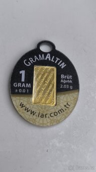 prodám zlomkové zlato 1g 24kar. - 2