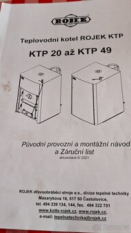 Prodám kotel Rojek KTP 25 - 2