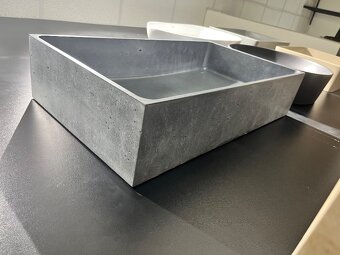 Umyvadlo na desku Gravelli BOX antracit - 2
