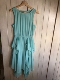 Mintové společenské šaty H&M - 2