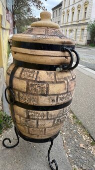 Exkluzivní tandoor „Fénix“ 60l s odklápěcí víkem - 2