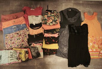 Velký balík cca 80 ks dívčí oblečení 7-9 let, kus 13 Kc - 2