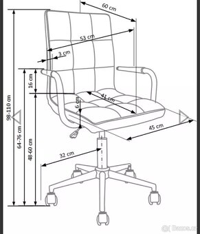 Kancelářské křeslo Halmar GONZO 2 bílá - 2