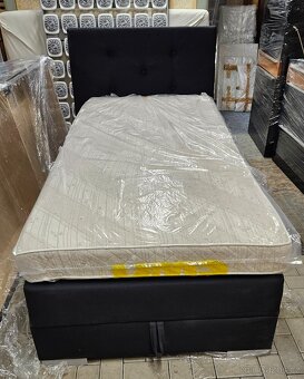 Čalouněná postel boxspring ,úložný prostor - 2