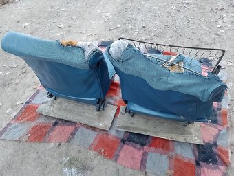 Sedačky VW Brouk přední, na díly, k renovaci, - 2