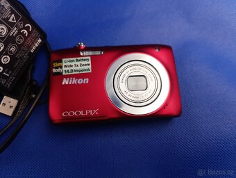Fotoaparát Nikon Coolpix S2600 Red - 2