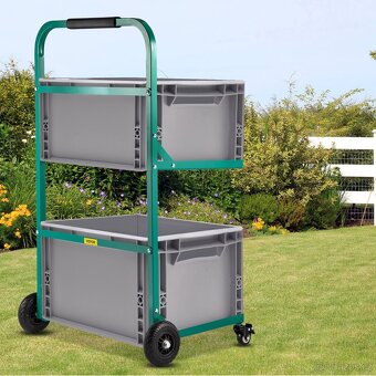 Ocelový vozík na koše, přepravky apod. - 2