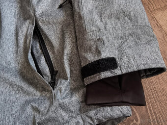 Pánská zimní lyžařská bunda F&F šedá černá vel.L - 2