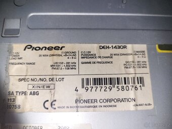 Autoradio pioneer - 2