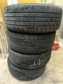 Prodám sadu zimních pneumatik s ráfky 215/55 R16 - 2
