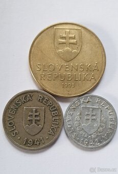 Mince Slovenský štát, Slovensko 3 ks - 2