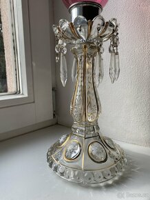 KŘIŠŤÁLOVÁ LAMPA S BROUŠENOU VÁZOU - TORZO - 2