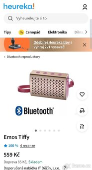 Bluetooth reproduktor Emos Tiffy, šedý - 2