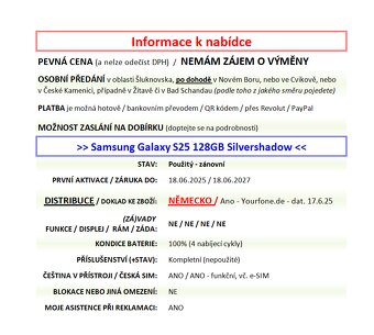 Samsung Galaxy S25 Silvershadow 128GB ZÁNOVNÍ - 2