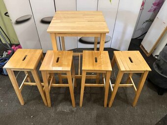 Kvalitní Barový jídelní set Masiv IKEA - 2