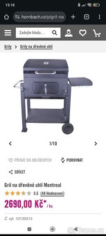 Gril na dřevěné uhlí Montreal - 2
