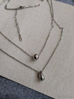 Náhrdelník dvojitý ocel - 2