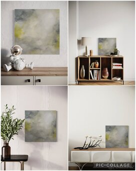 Abstraktní obraz Jarní čerstvost - 60x60cm - 2