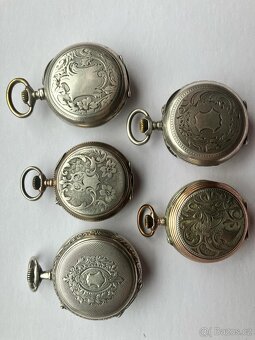 kapesní hodinky stříbrné, jednotlivě ks za 1800,- - 2