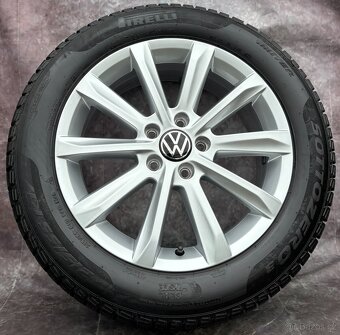 Originální Alu kola 5x112 VW Passat B8,Škoda 215/55/17 TPMS - 2