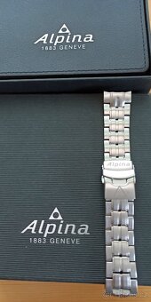 Nerezový tah k hodinkám Alpina, rozteč 22 mm - 2