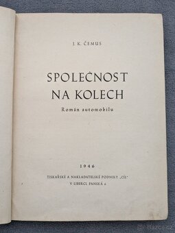 Kniha Společnost na kolech (1946) Román automobilu - 2