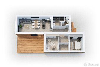 Úsporné 3+kk s terasou a zahradou - 2