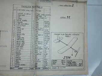 Modelársky plán na Z514 lietadlo - 2