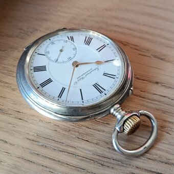Stříbrné kapesní hodinky IWC SCHAFFHAUSEN - 2