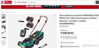 Aku sekačka sleva -40% zár. 3 roky nerozbalená 2 bat - 2