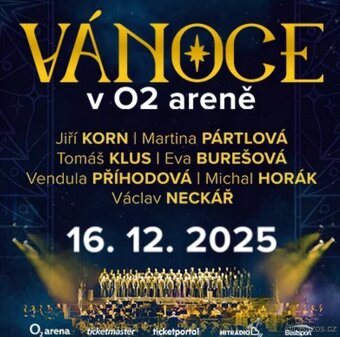 Klubové VIP - Vanoce v O2 Arene, 16.12.2025 - 2