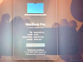 Prodám nevyužitý  14" MacBook Pro – stříbrný z roku 7.2024 - 2